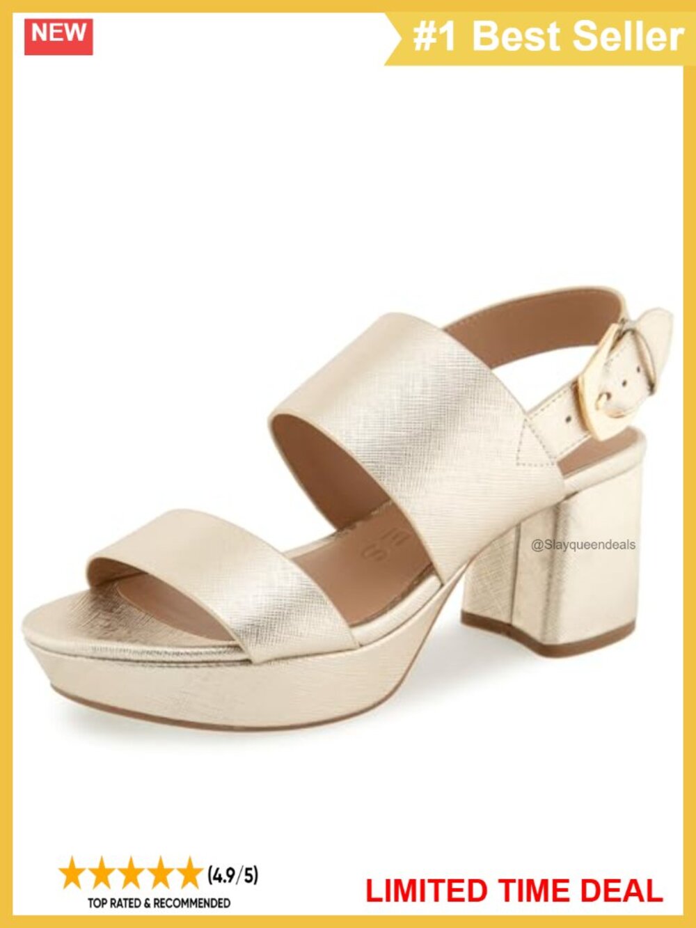 Aerosoles Camilia Platform Sandals Faux Leather Comfort Slingback Heels